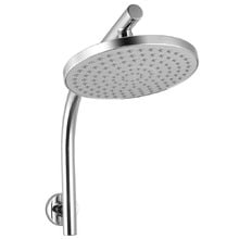 Euro 200mm Curved Gooseneck Shower Arm & Head